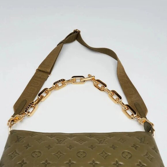 Louis Vuitton Green Monogram Embossed Leather Coussin MM Bag - Picture 12 of 12